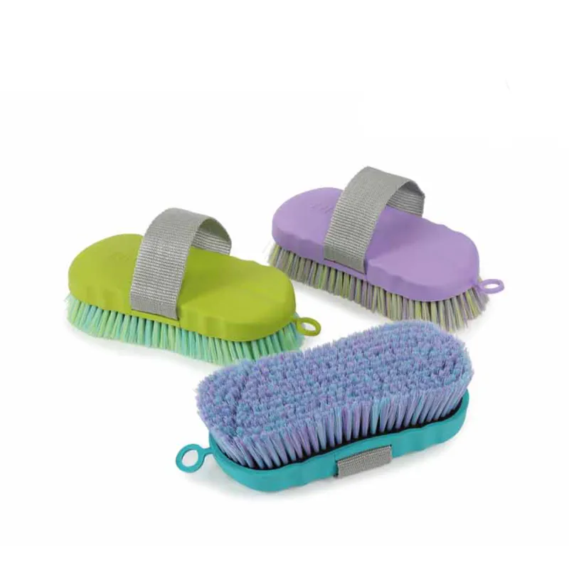 Shires EZI-GROOM Contour Body Brush - Lime